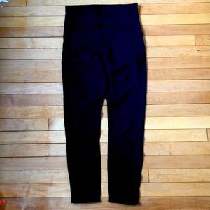 Lululemon Black Mesh Cutout Leggings